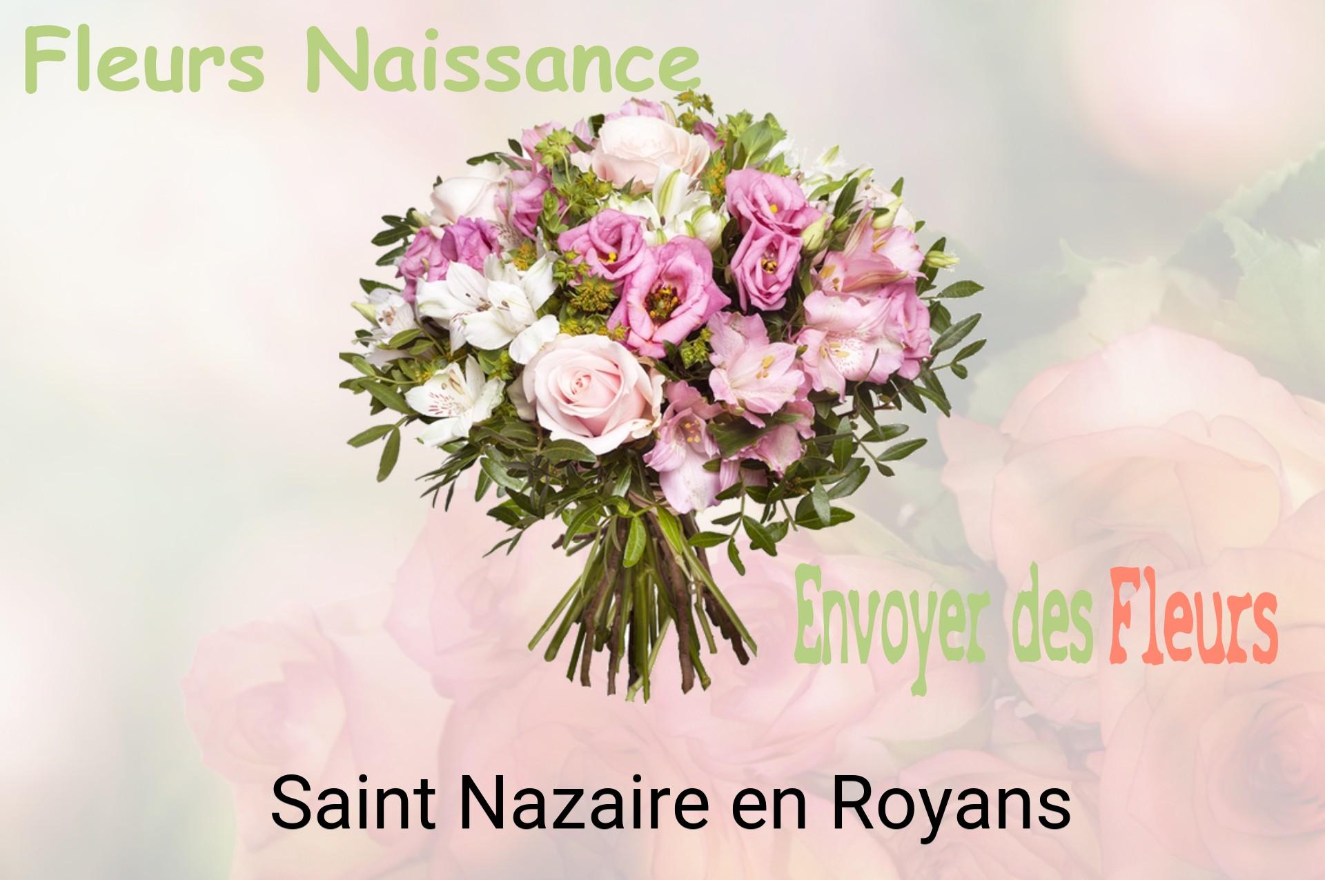 Bouquet de fleurs de naissance livré à Saint-Nazaire-en-Royans