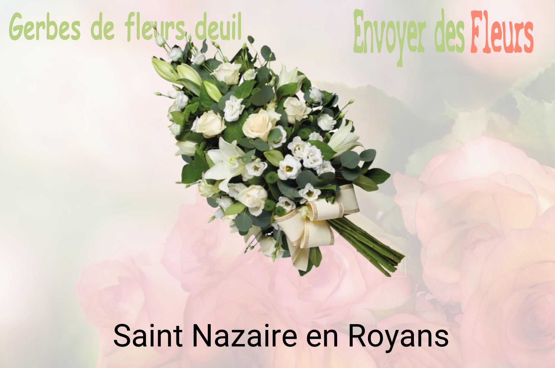 Gerbe de fleurs de deuil livrée à Saint-Nazaire-en-Royans